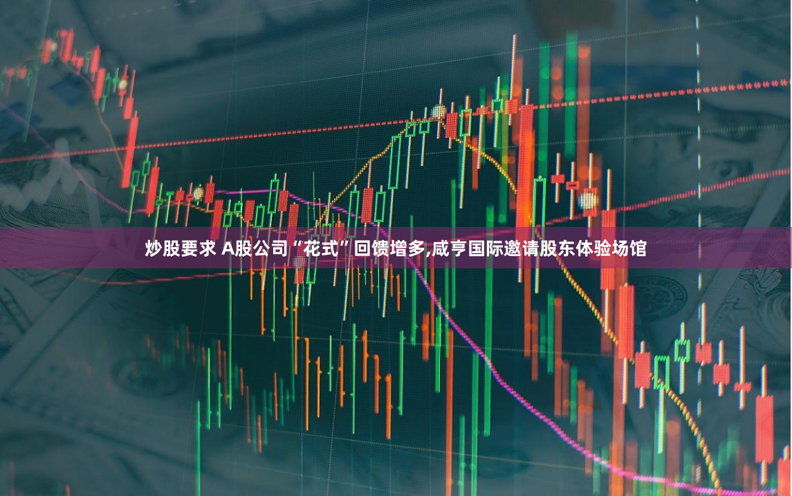 炒股要求 A股公司“花式”回馈增多,咸亨国际邀请股东体验场馆
