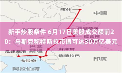 新手炒股条件 6月17日美股成交额前20：马斯克称特斯拉市值可达30万亿美元